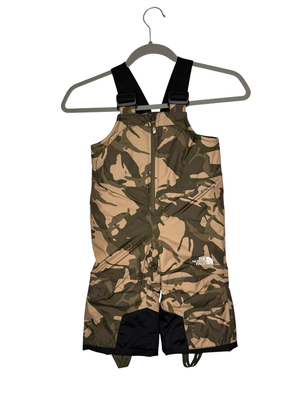 The North Face Toddler Snowquest Insulated Snow Bib Green Camo Size 2T